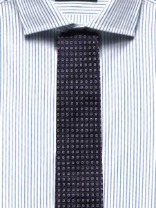 striped shirt checked tie mix patterns