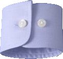 one button mens dress shirt cuff